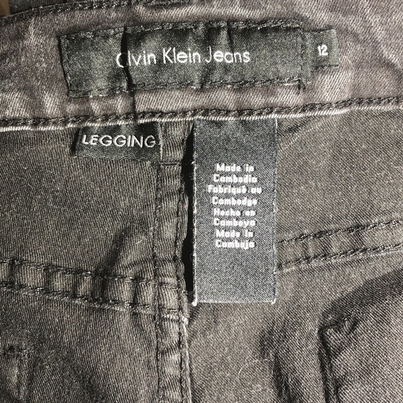 CALVIN KLEIN black jeggings - Picture 6 of 7